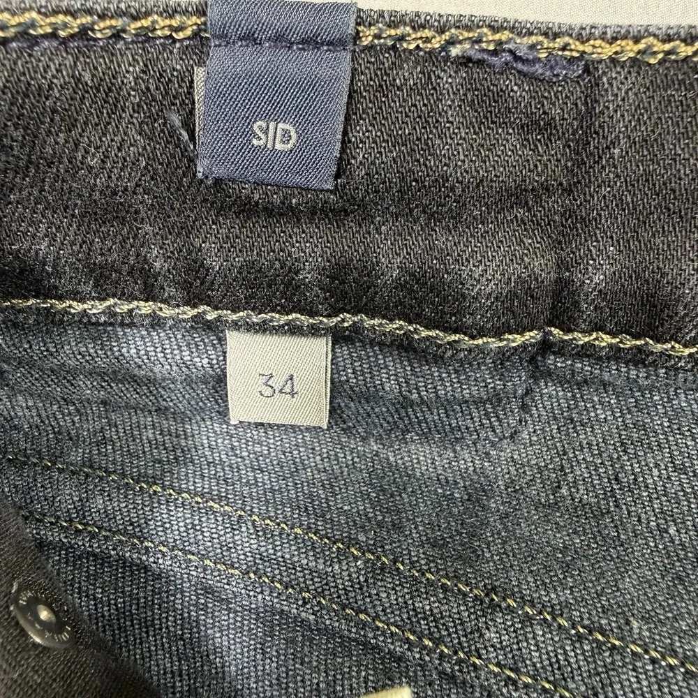 Citizens Of Humanity Jeans Mens 34x32 SID Relaxed Straight Leg Dark Blue Stretch